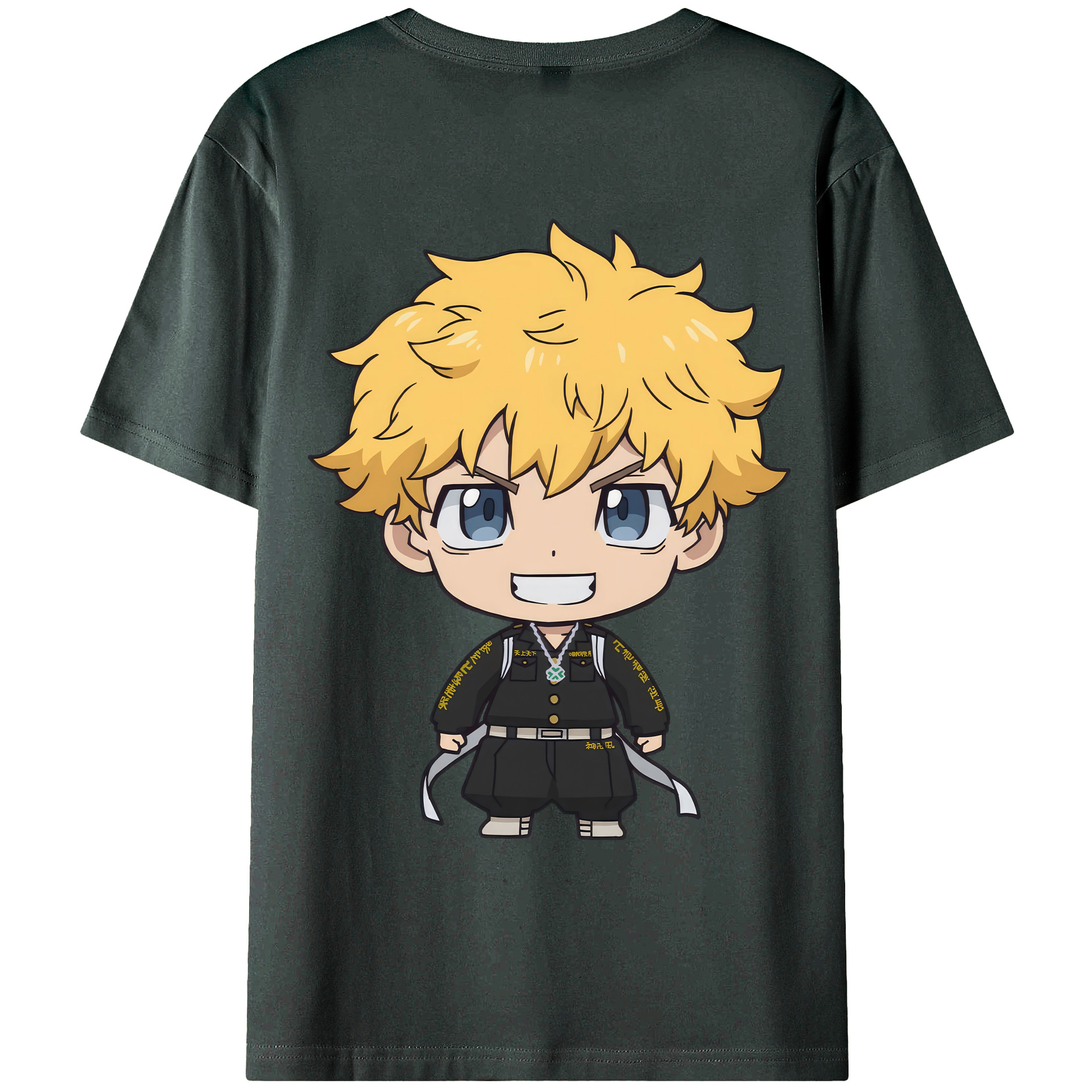 （画像用） 東京リベンジャーズ Tokyo Revengers 綿100％ メンズ半袖Tシャツ（バックプリント） 通気性